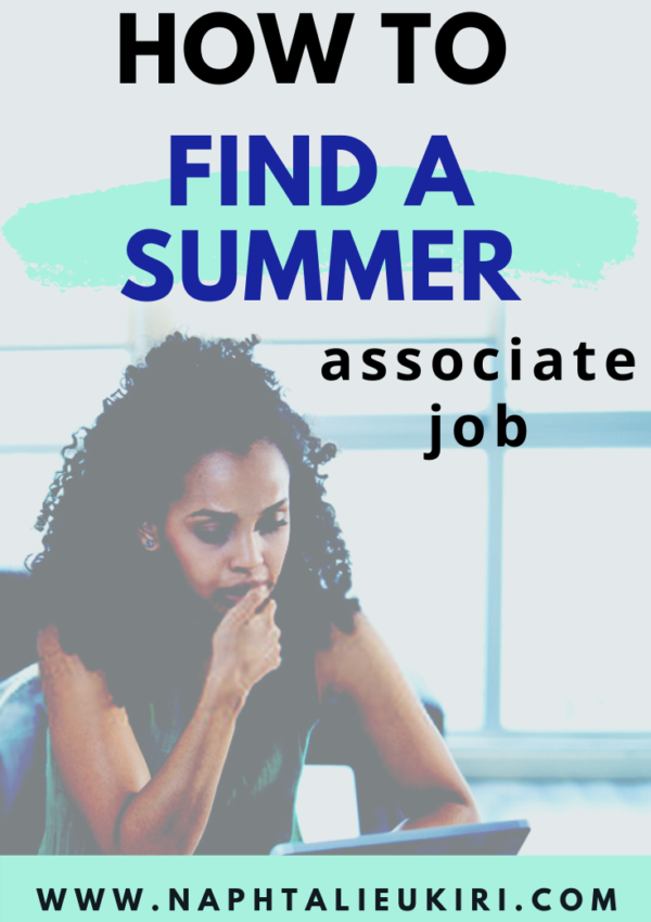 how to find a summer associate job
